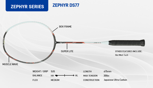 Mizuno Zephyr DS77 Badminton Racket